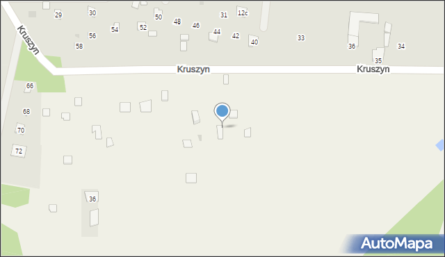 Magnuszew, Kruszyn, 43, mapa Magnuszew