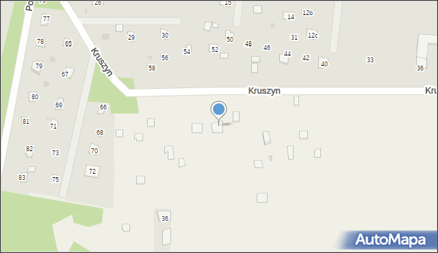 Magnuszew, Kruszyn, 51, mapa Magnuszew