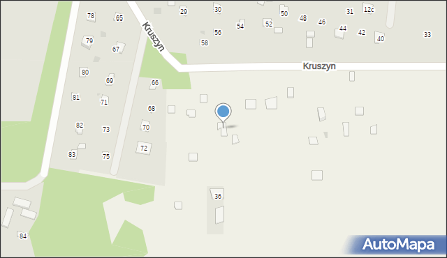 Magnuszew, Kruszyn, 59, mapa Magnuszew