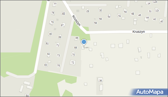 Magnuszew, Kruszyn, 63, mapa Magnuszew