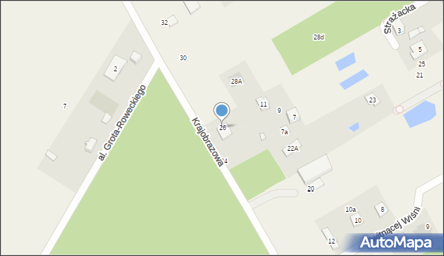 Majdan, Krajobrazowa, 26, mapa Majdan