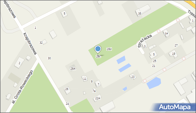 Majdan, Krajobrazowa, 28c, mapa Majdan