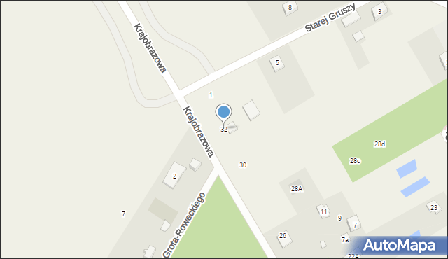 Majdan, Krajobrazowa, 32, mapa Majdan