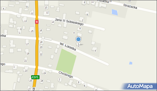 Majdan Królewski, Króla Władysława Łokietka, 2, mapa Majdan Królewski