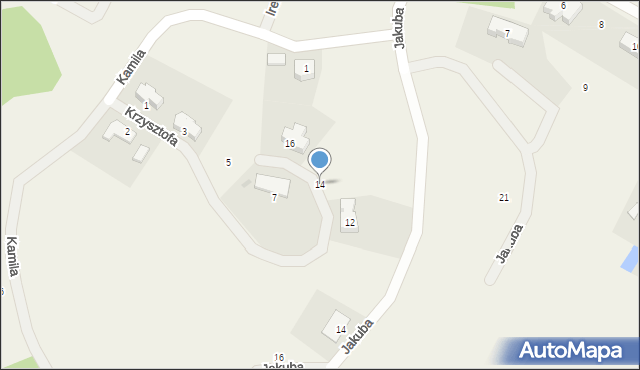 Majdy, Krzysztofa, 14, mapa Majdy