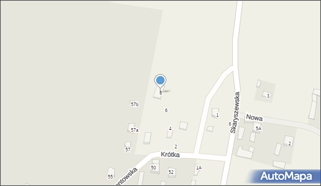 Maków, Krótka, 8, mapa Maków