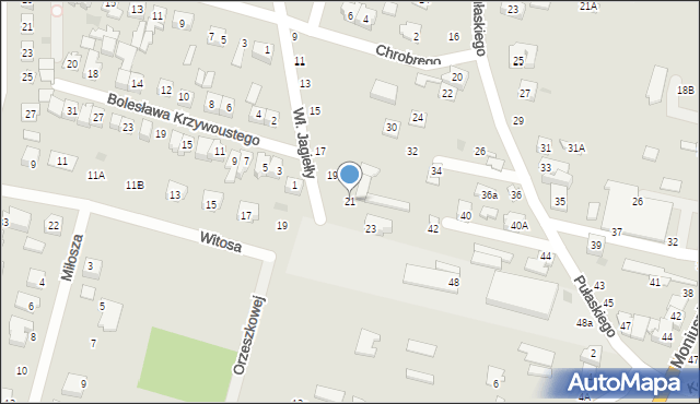 Maków Mazowiecki, Króla Władysława Jagiełły, 21, mapa Maków Mazowiecki
