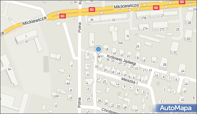 Maków Mazowiecki, Królowej Jadwigi, 39, mapa Maków Mazowiecki