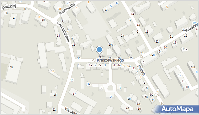 Malbork, Kraszewskiego Józefa Ignacego, 28, mapa Malborka