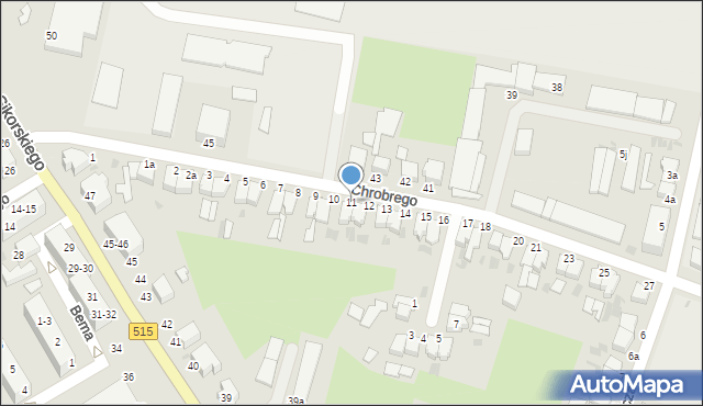 Malbork, Króla Bolesława Chrobrego, 11, mapa Malborka