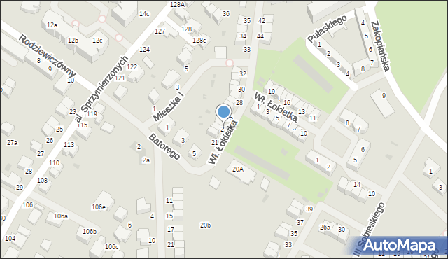 Malbork, Króla Władysława Łokietka, 23, mapa Malborka