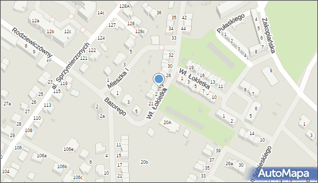 Malbork, Króla Władysława Łokietka, 24, mapa Malborka