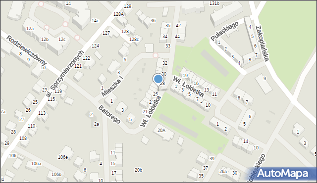 Malbork, Króla Władysława Łokietka, 26, mapa Malborka