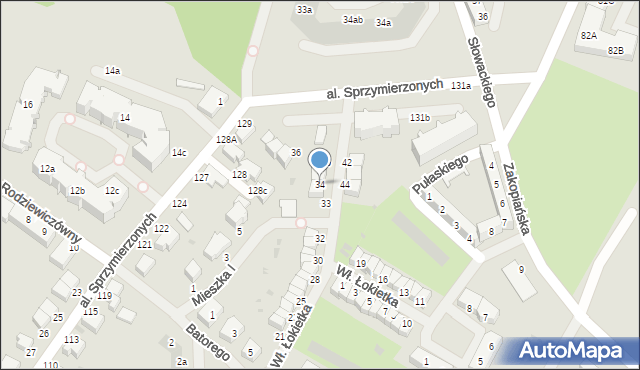 Malbork, Króla Władysława Łokietka, 34, mapa Malborka