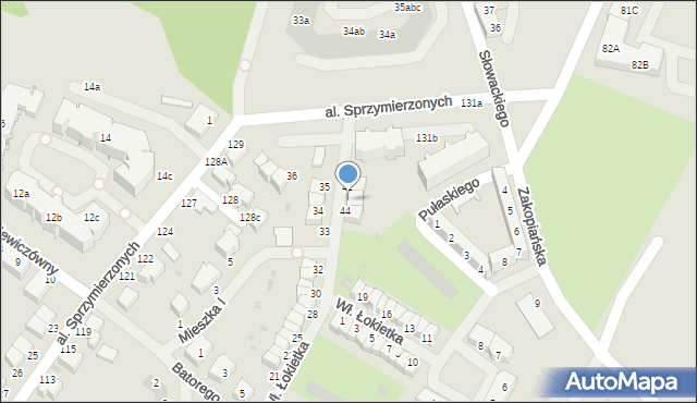 Malbork, Króla Władysława Łokietka, 43, mapa Malborka