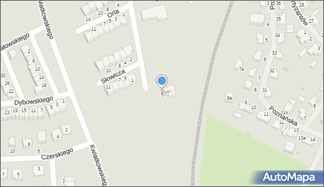 Malbork, Krucza, 5, mapa Malborka