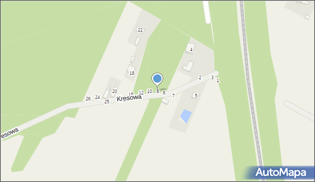Maliszew, Kresowa, 8, mapa Maliszew