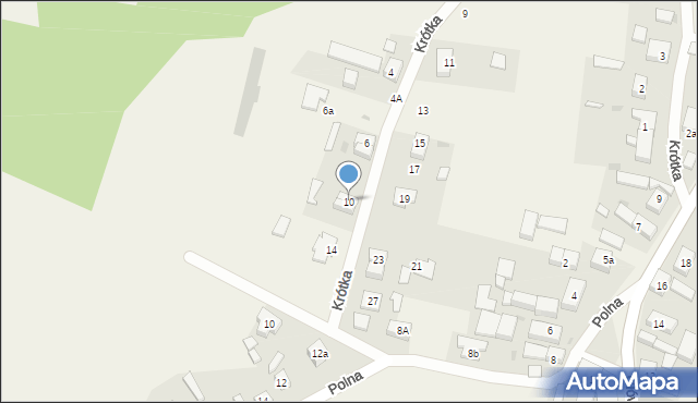 Małkowice, Krótka, 10, mapa Małkowice