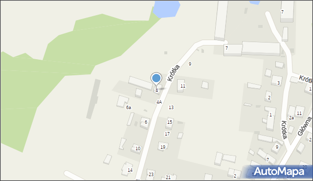 Małkowice, Krótka, 4, mapa Małkowice