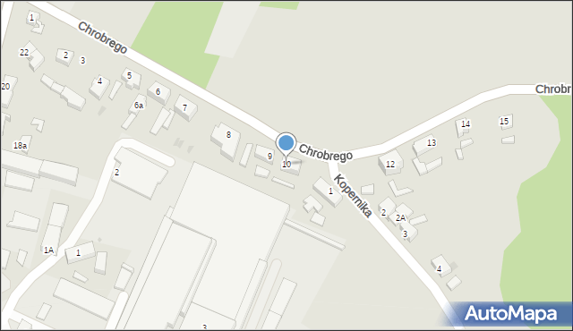 Małomice, Króla Bolesława Chrobrego, 10, mapa Małomice