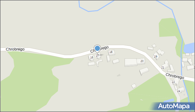 Małomice, Króla Bolesława Chrobrego, 17, mapa Małomice