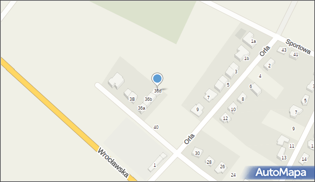 Marcinkowice, Krucza, 36d, mapa Marcinkowice