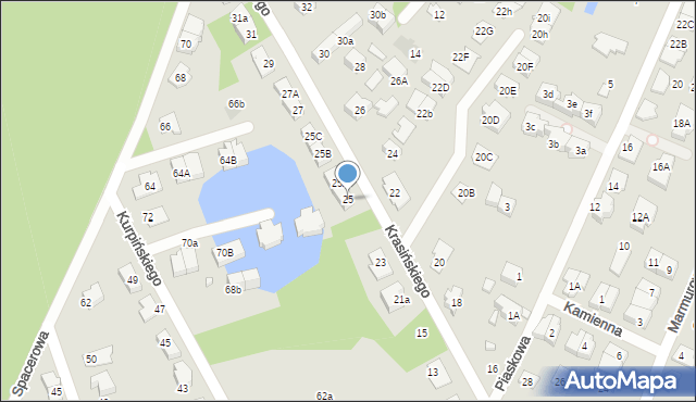 Marki, Krasińskiego Zygmunta, 25, mapa Marki