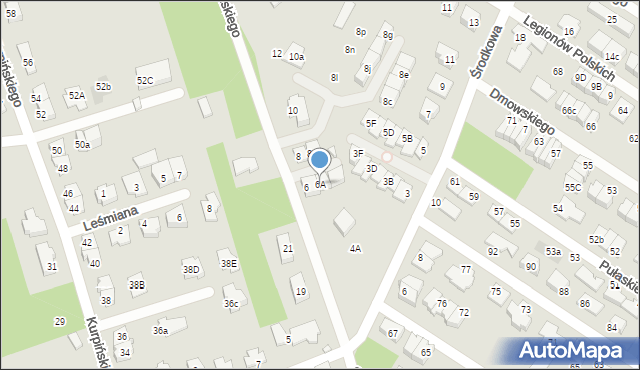 Marki, Krasińskiego Zygmunta, 6A, mapa Marki