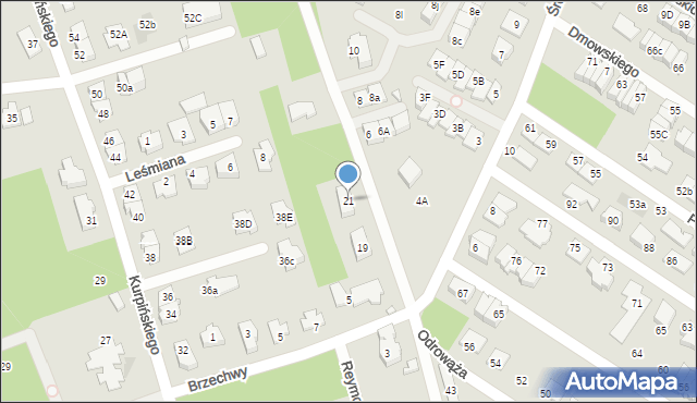 Marki, Krasińskiego Zygmunta, 7, mapa Marki