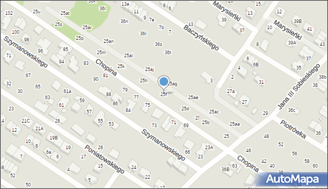 Marki, Króla Jana III Sobieskiego, 25f, mapa Marki