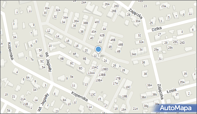 Marki, Króla Władysława Jagiełły, 22A, mapa Marki