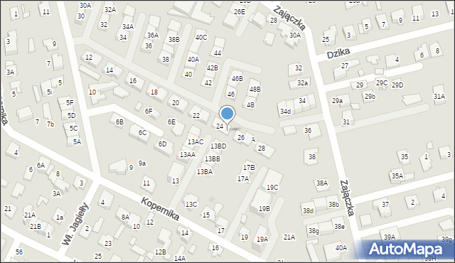 Marki, Króla Władysława Jagiełły, 24A, mapa Marki