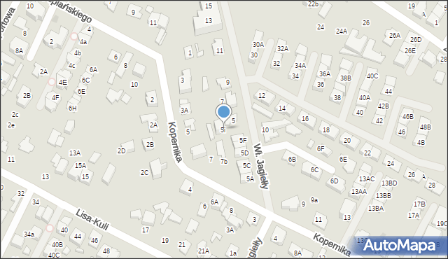 Marki, Króla Władysława Jagiełły, 5i, mapa Marki