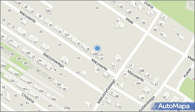 Marki, Królowej Marysieńki, 26B, mapa Marki