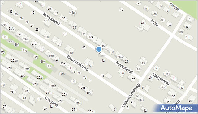 Marki, Królowej Marysieńki, 43b, mapa Marki