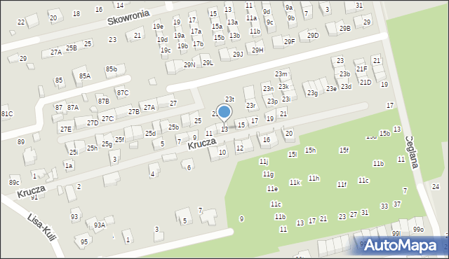 Marki, Krucza, 13, mapa Marki