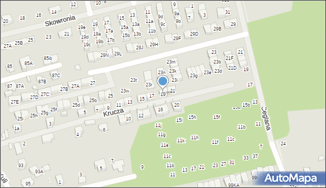 Marki, Krucza, 19, mapa Marki