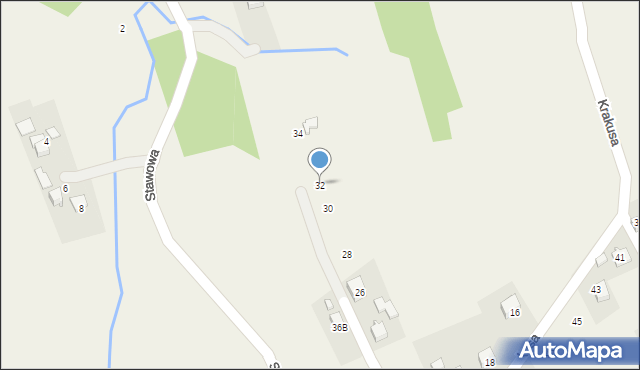 Marklowice, Krakusa, 32, mapa Marklowice