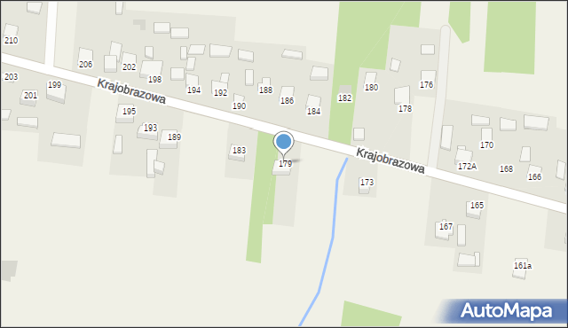 Masłów Drugi, Krajobrazowa, 179, mapa Masłów Drugi