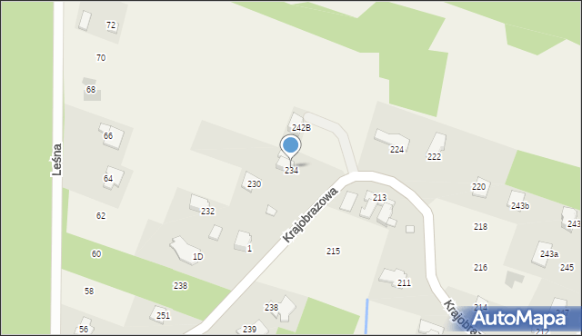 Masłów Pierwszy, Krajobrazowa, 228, mapa Masłów Pierwszy