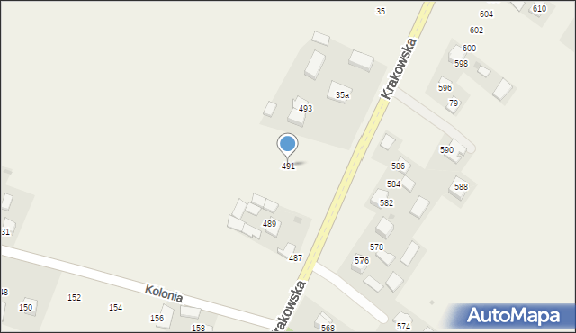 Maszków, Krakowska, 491, mapa Maszków