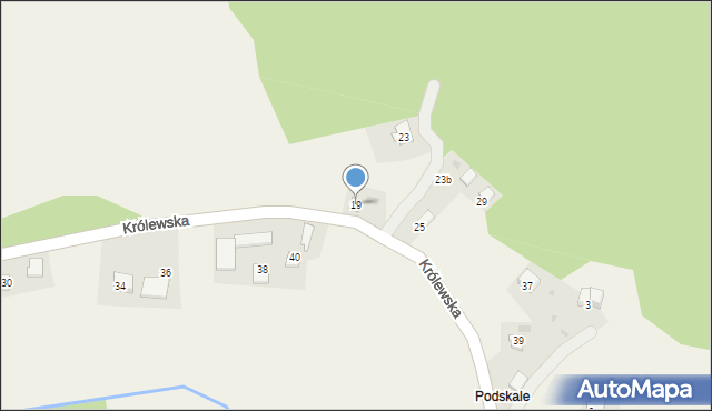 Maszków, Królewska, 19, mapa Maszków