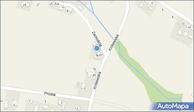 Maszków, Królewska, 76, mapa Maszków