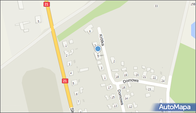 Miastko, Krótka, 5, mapa Miastko