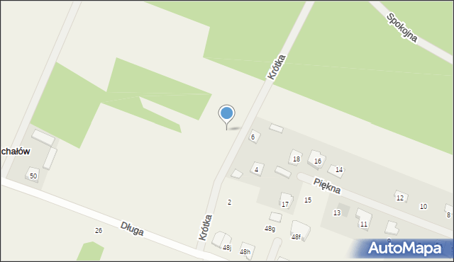 Michałów, Krótka, 5, mapa Michałów