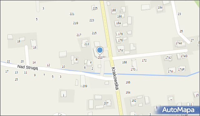 Michałowice, Krakowska, 211, mapa Michałowice