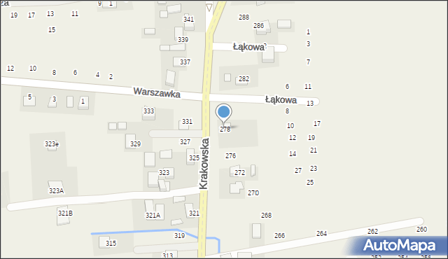 Michałowice, Krakowska, 278, mapa Michałowice