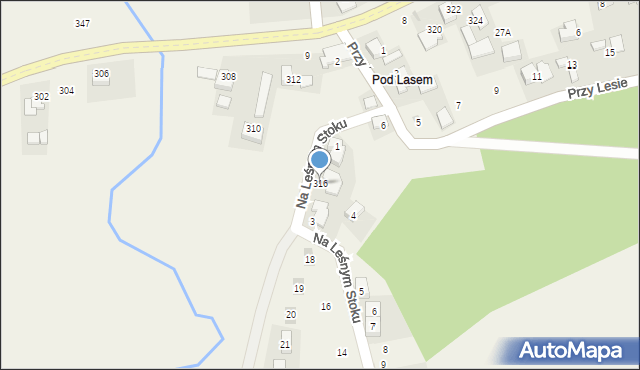 Michałowice, Krakowska, 316, mapa Michałowice