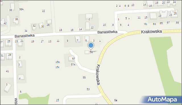 Michałowice, Krakowska, 59, mapa Michałowice