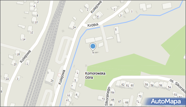 Miechów, Krótka, 7, mapa Miechów
